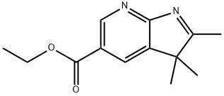 ethyl 2,3,3-trimethylpyrrolo[2,3-b]pyridine-5-carboxylate Structure