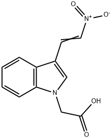 1H-Indole-1-aceticacid,3-(2-nitroethenyl)-(9CI) Structure