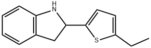 1H-Indole,2-(5-ethyl-2-thienyl)-2,3-dihydro-(9CI) Structure