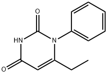 2,4(1H,3H)-Pyrimidinedione,6-ethyl-1-phenyl-(9CI) Structure