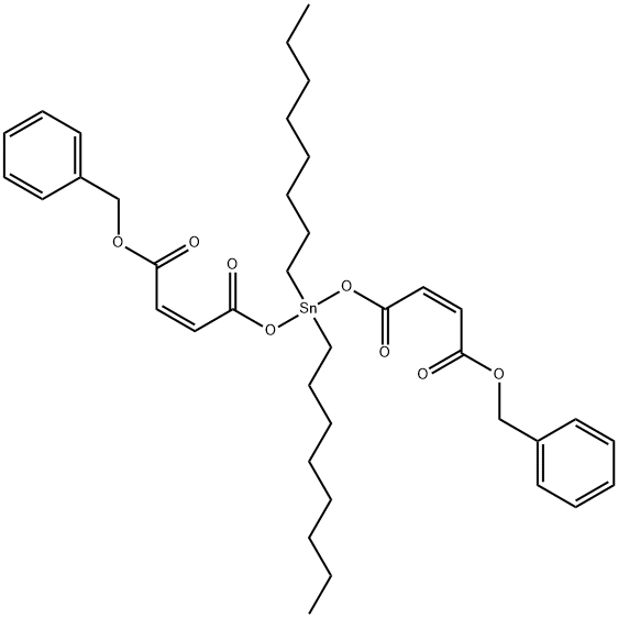 7,9-Trioxa-8-stannatrideca-4,11-dien-13-oic acid, 8,8-dioctyl-3,6,10-trioxo-1-phenyl-, phenylmethyl 2 Structure