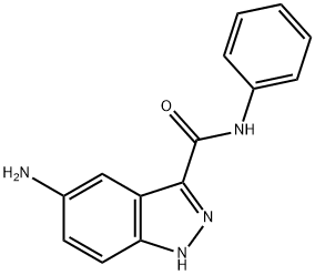 1H-Indazole-3-carboxamide,5-amino-N-phenyl-(9CI) Structure