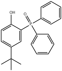 Phenol, 4-(1,1-dimethylethyl)-2-(diphenylphosphinyl)- Structure