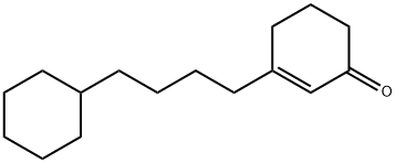 2-Cyclohexen-1-one, 3-(4-cyclohexylbutyl)- Structure