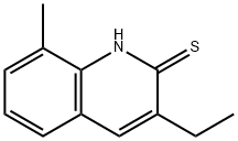 2(1H)-Quinolinethione,3-ethyl-8-methyl-(9CI) 구조식 이미지