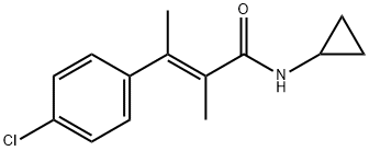 4-Chloro-N-cyclopropyl-α,β-dimethylcinnamamide Structure