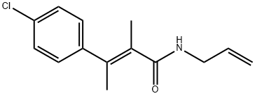 N-Allyl-4-chloro-α,β-dimethylcinnamamide Structure