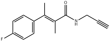 α,β-Dimethyl-4-fluoro-N-(2-propynyl)cinnamamide Structure