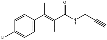 4-Chloro-α,β-dimethyl-N-(2-propynyl)cinnamamide 구조식 이미지