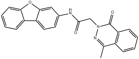 2(1H)-Phthalazineacetamide,N-dibenzofuran-3-yl-4-methyl-1-oxo-(9CI) 구조식 이미지