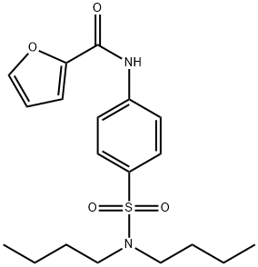 2-푸란카르복사미드,N-[4-[(디부틸아미노)술포닐]페닐]-(9CI) 구조식 이미지