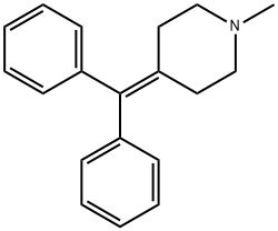 Piperidine, 4-(diphenylmethylene)-1-methyl- Structure