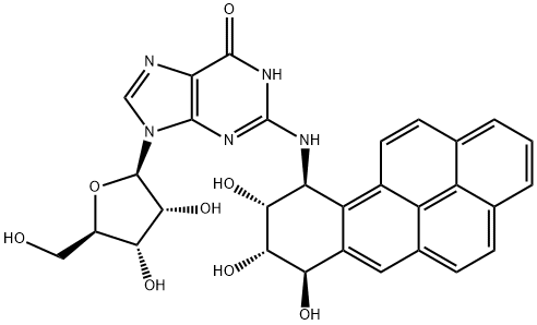 N(2)-(7,8,9,10-tetrahydro-7,8,9-trihydroxybenzo(a)pyren-10-yl)guanine 구조식 이미지