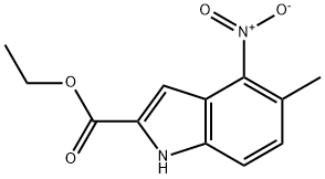 1H-Indole-2-carboxylic acid, 5-methyl-4-nitro-, ethyl ester Structure