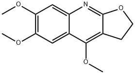 Furo[2,3-b]quinoline, 2,3-dihydro-4,6,7-trimethoxy- Structure