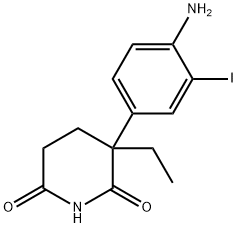 3-요오도-4-아미노글루테티미드 구조식 이미지