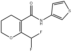 2H-Pyran-5-carboxamide,6-(difluoromethyl)-3,4-dihydro-N-3-thienyl-(9CI) 구조식 이미지