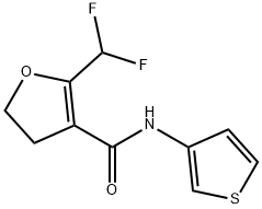 3-Furancarboxamide,2-(difluoromethyl)-4,5-dihydro-N-3-thienyl-(9CI) 구조식 이미지