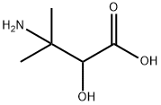 Butanoic acid, 3-amino-2-hydroxy-3-methyl- Structure