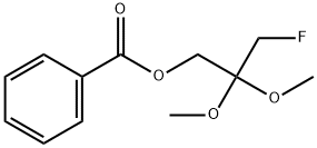 2,2-Dimethoxy-3-fluoropropyl=benzoate 구조식 이미지