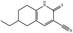3-Quinolinecarbonitrile,6-ethyl-1,2,5,6,7,8-hexahydro-2-thioxo-(9CI) Structure