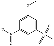Benzene, 1-methoxy-3-(methylsulfonyl)-5-nitro- Structure