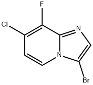 Imidazo[1,2-a]pyridine, 3-bromo-7-chloro-8-fluoro- Structure