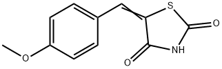 2,4-티아졸리딘디온,5-p-메톡시벤질리덴- 구조식 이미지