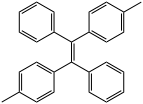 Benzene, 1,1'-[(1E)-1,2-diphenyl-1,2-ethenediyl]bis[4-methyl- Structure