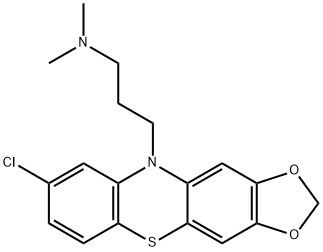 8-Chloro-N,N-dimethyl-10H-1,3-dioxolo[4,5-b]phenothiazine-10-propan-1-amine 구조식 이미지
