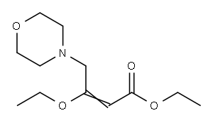 β-Ethoxy-4-morpholine-2-butenoic acid ethyl ester 구조식 이미지