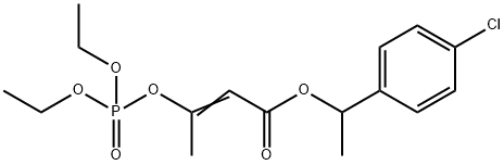 [1-(4-Chloro-α-methylbenzyloxycarbonyl)-1-propen-2-yl]diethyl=phosphate 구조식 이미지