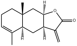 (3aR)-3aα,4,4aα,7,8,8a,9,9aα-Octahydro-5,8aβ-dimethyl-3-methylenenaphtho[2,3-b]furan-2(3H)-one 구조식 이미지