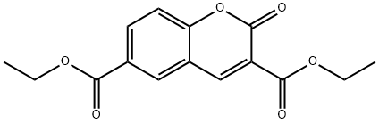 2-Oxo-α-chromene-3,6-dicarboxylic acid diethyl ester 구조식 이미지