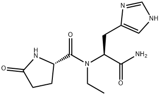 pyroglutamylhistidyl-N-ethylamide 구조식 이미지