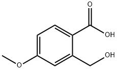 Benzoic acid, 2-(hydroxymethyl)-4-methoxy- Structure