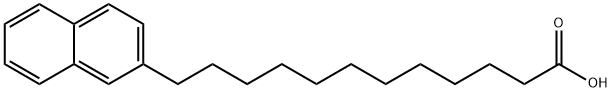 2-Naphthalenedodecanoic acid Structure