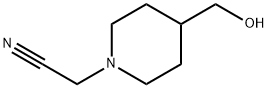 1-Piperidineacetonitrile,4-(hydroxymethyl)-(9CI) 구조식 이미지