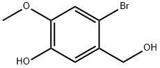 Benzenemethanol, 2-bromo-5-hydroxy-4-methoxy- Structure