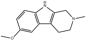 1,2,3,4-테트라히드로-2-메틸-6-메톡시-β-카르볼린 구조식 이미지