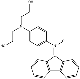 alpha-diphenylene-N-(4-(bis-(beta-hydroxyethyl)amino)phenyl)nitrone 구조식 이미지