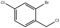 Benzene, 2-bromo-4-chloro-1-(chloromethyl)- 구조식 이미지