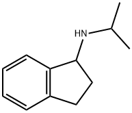 1H-Inden-1-amine, 2,3-dihydro-N-(1-methylethyl)- Structure