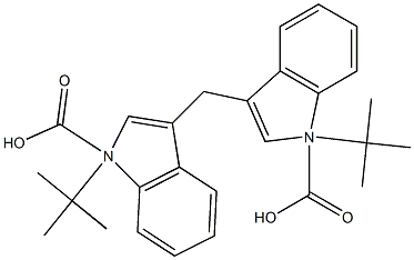 1,1'-DiBOC-3,3'-diindolylmethane 구조식 이미지