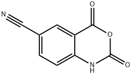 2H-3,1-Benzoxazine-6-carbonitrile, 1,4-dihydro-2,4-dioxo- Structure