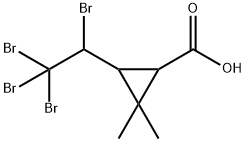 3-(1，2，2，2-tetrabromoethyl)-2，2-dimethyl cyclo-propane carboxylic acid 구조식 이미지