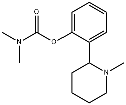 2-(1-Methyl-2-piperidyl)phenyl=dimethylcarbamate 구조식 이미지