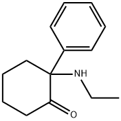 Cyclohexanone, 2-(ethylamino)-2-phenyl- Structure