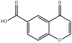 4H-1-Benzopyran-6-carboxylic acid, 4-oxo- 구조식 이미지