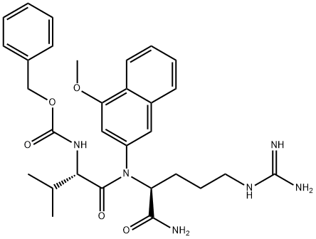 Z-Val-Arg-4MβNA · HCl 구조식 이미지